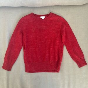 JCrew Crewcuts heathered red pullover sweater %100 cotton